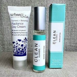 🎁3 for $30🎁 Urban Veda Radiance Day Cream and CLEAN Classic Warm Cotton minis